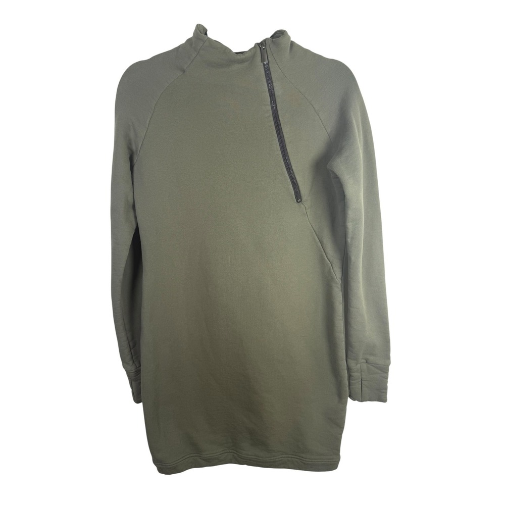 Marcella Olive Green Sweatshirt Dress Size Small